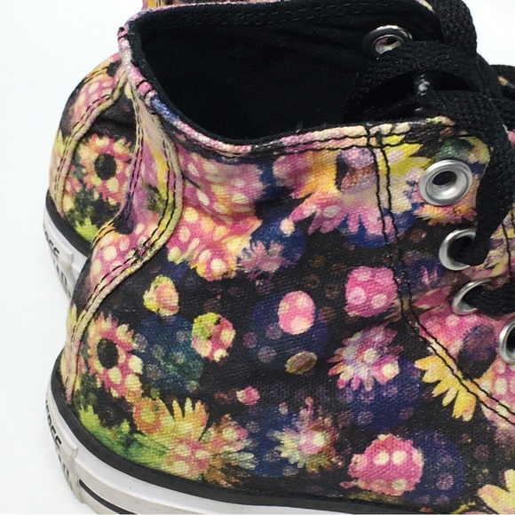 Converse All Star Chucks Floral Sunflower Print  Sz 5 - Picture 5 of 10